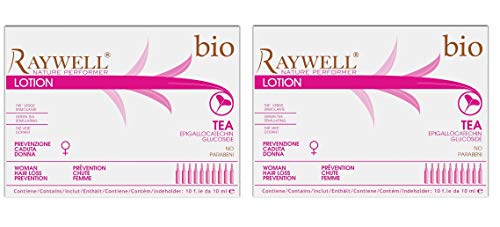 2er Tea Woman Hair Loss Prevention Ampullen Bio Raywell Vorbeugung 10 x 10 ml von Raywell