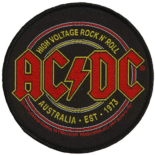 Aufnäher AC/DC High Voltage Rock N Roll 9 x 9 cm von Razamataz