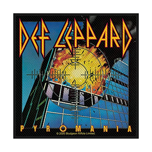 Def Leppard Pyromania Patch Schwarz 10x10cm von Razamataz