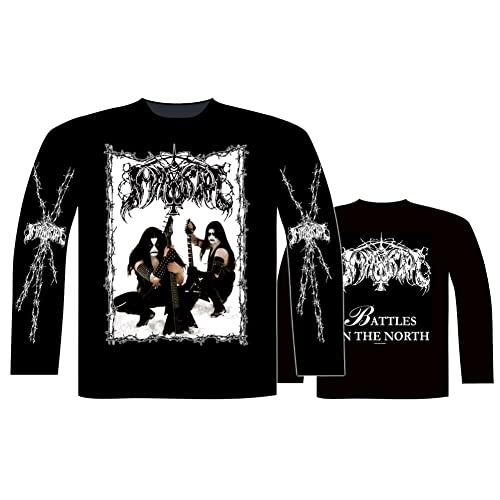 Immortal Herren Battles in The North 2022 Langarm schwarz, schwarz, Mittel von Razamataz