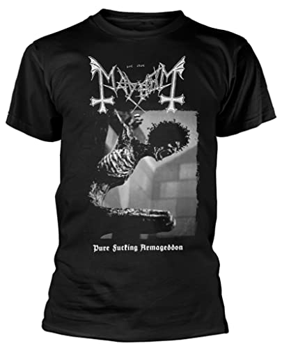 Mayhem "Pure F*cking Armageddon" T-Shirt (schwarz), Schwarz, XL von Razamataz