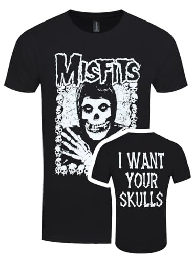 Misfits I Want Your Skulls Herren T-Shirt Schwarz, Schwarz , XXL von Razamataz