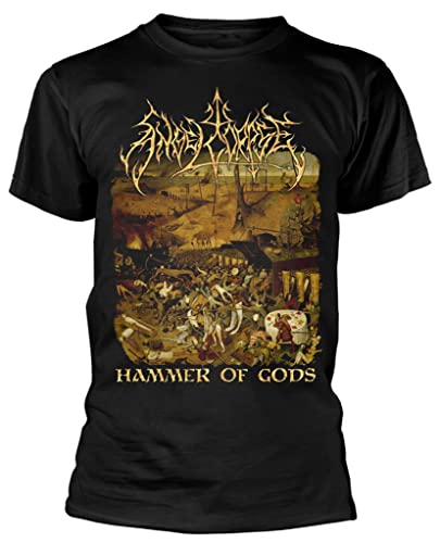 RAZAMATAZ Angelcorpse "Hammer of Gods" T-Shirt, Schwarz, schwarz, Mittel von Razamataz