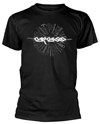 RAZAMATAZ Carcass 'I Reek of Putrefaction' T-Shirt, Schwarz, schwarz, Groß von Razamataz