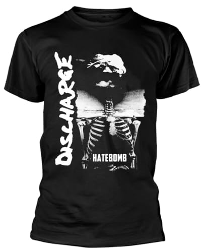 RAZAMATAZ Discharge 'Hate Bomb' T-Shirt (schwarz), Schwarz, XL von Razamataz
