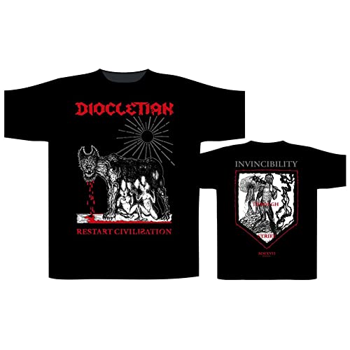 Razamataz Diocletian 'Restart Civilisation' T-Shirt, Schwarz, Schwarz , XL von Razamataz