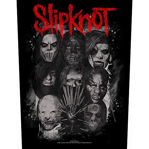 Razamataz SLIPKNOT RÜCKENAUFNÄHER BACKPATCH # 5 SPIT IT OUT 36x29cm AUFNÄHER PATCH FLICKEN von Razamataz