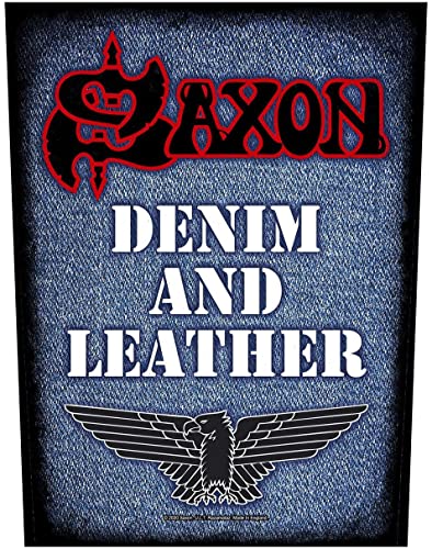 Saxon Denim & Leather Unisex Patch multicolor 95% Baumwolle, 5% Polyester Band-Merch, Bands von Razamataz