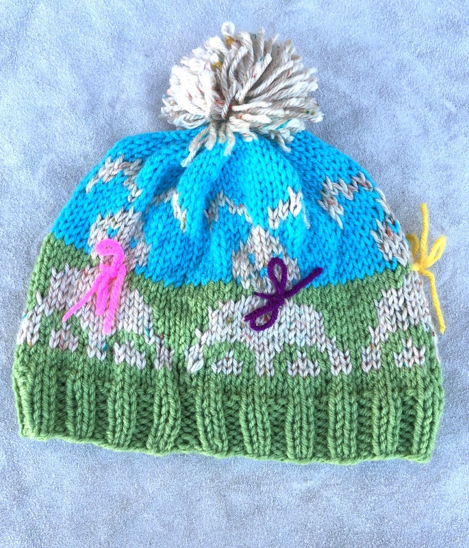 Kinder Strickmütze Häschenmütze Osterhasenmütze Bunny Beanie von Razels