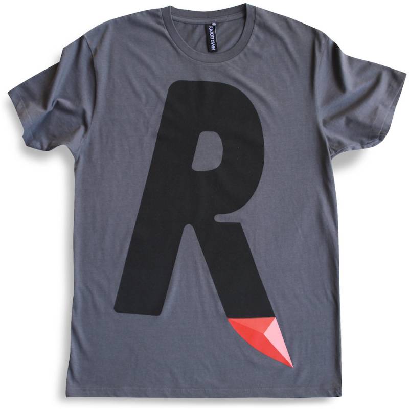 R Steht Für Razortown T-Shirt | Charcoal von Razortown