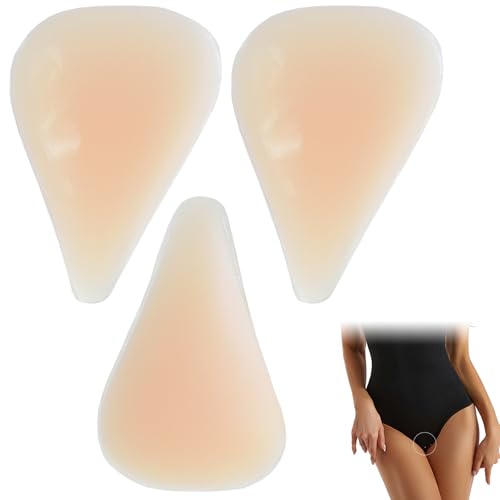 3 Stück Camel Toe Concealer, Wiederverwendbare Cameltoe Einlage, Camel Toe Preventer Pads, für Damen Badeanzug, Strumpfhose, Yogahose, Bikini von Rbleote