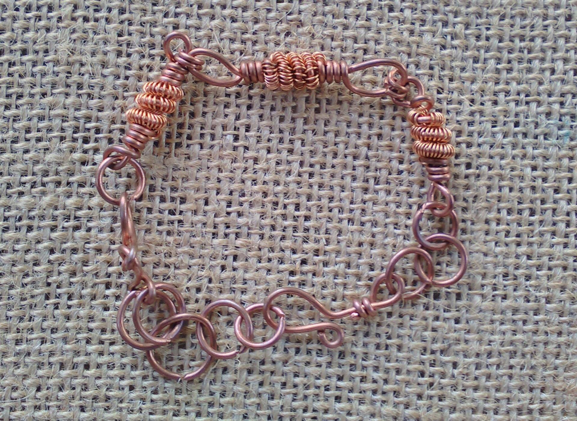 Draht Gewickelt Kupfer Twist Armband Draht Gewickelt Kupfer Twist Armband von Rckhoundzz