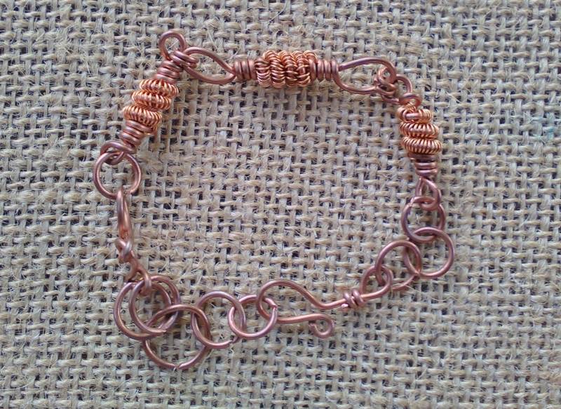 Draht Gewickelt Kupfer Twist Armband Draht Gewickelt Kupfer Twist Armband von Rckhoundzz