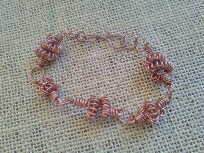 Draht Gewickelt Kupfer Twist Armband Draht Gewickelt Kupfer Twist Armband von Rckhoundzz