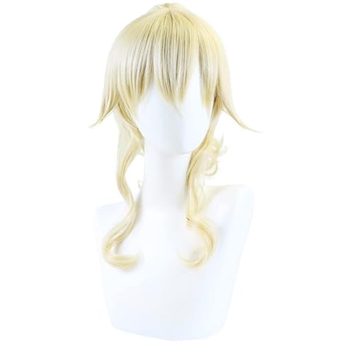 Anime Game Cosplay Perücke für Jean Gunnhildr, Frauen Blondes Pferdeschwanzhaar Modellierung Party Dress Up Perücke, Hitzebeständiges Kunsthaar + Perückenkappe von Rcrllya