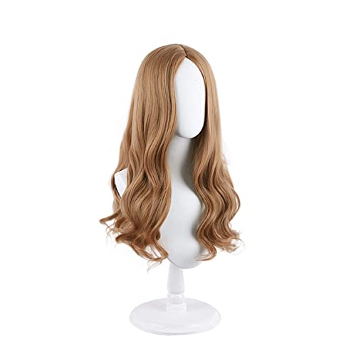 Anime Megan Cosplay Perücke Frauen Lange Wellenförmige Blonde Perücke Horror Film Synthetische Rolle Spielen Halloween Haar Perücke Kappe von Rcrllya
