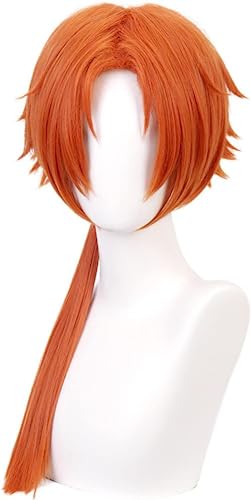 Anime Toilette gebunden Hanako Kun Cosplay lang geflochtene orange rote Haar perücken für Halloween Party Kostüm Karneval Perücke Mütze von Rcrllya