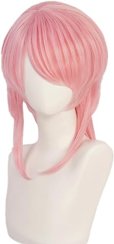 Anime Tokyo Revengers Sanzu Haruchiyo Cosplay Perücke Damen Rosa Kurzhaar perücken für Halloween Party Kostüm Karneval Perücke Mütze von Rcrllya