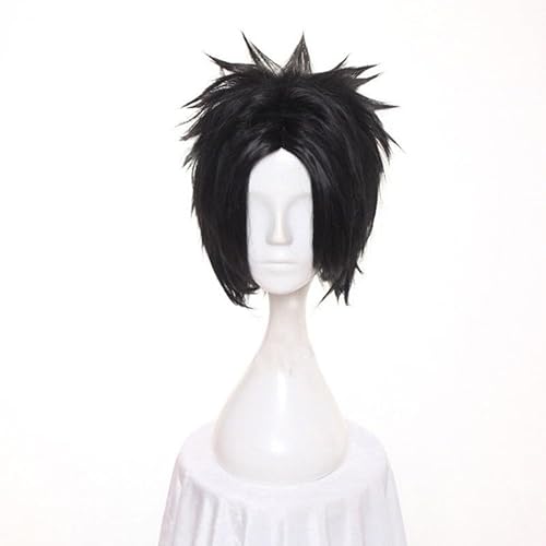 Anime Uchiha Sasuke Cosplay Schwarz Kurz Perücke Hitze beständige Faser Haar Party Requisiten Männer Rollenspiele von Rcrllya