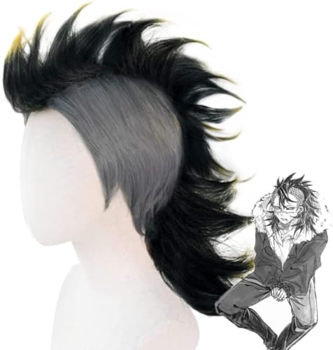 Shinazugawa Genya Cosplay Perücke Bewerben Sie sich für Anime Cosplay Perücke für den Dämon Töten Muichiro Perücke Synthetisches Haar mit kostenloser Perücken kappe von Rcrllya