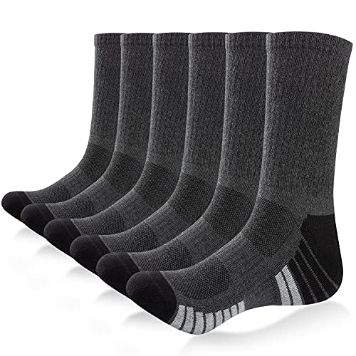 TIBISI 6 paar Socken Herren Damen Sneaker Socken Sportsocken Tennissocken Wandersocken Laufensocken Arbeitsocken Baumwolle Atmungsaktiv von TIBISI