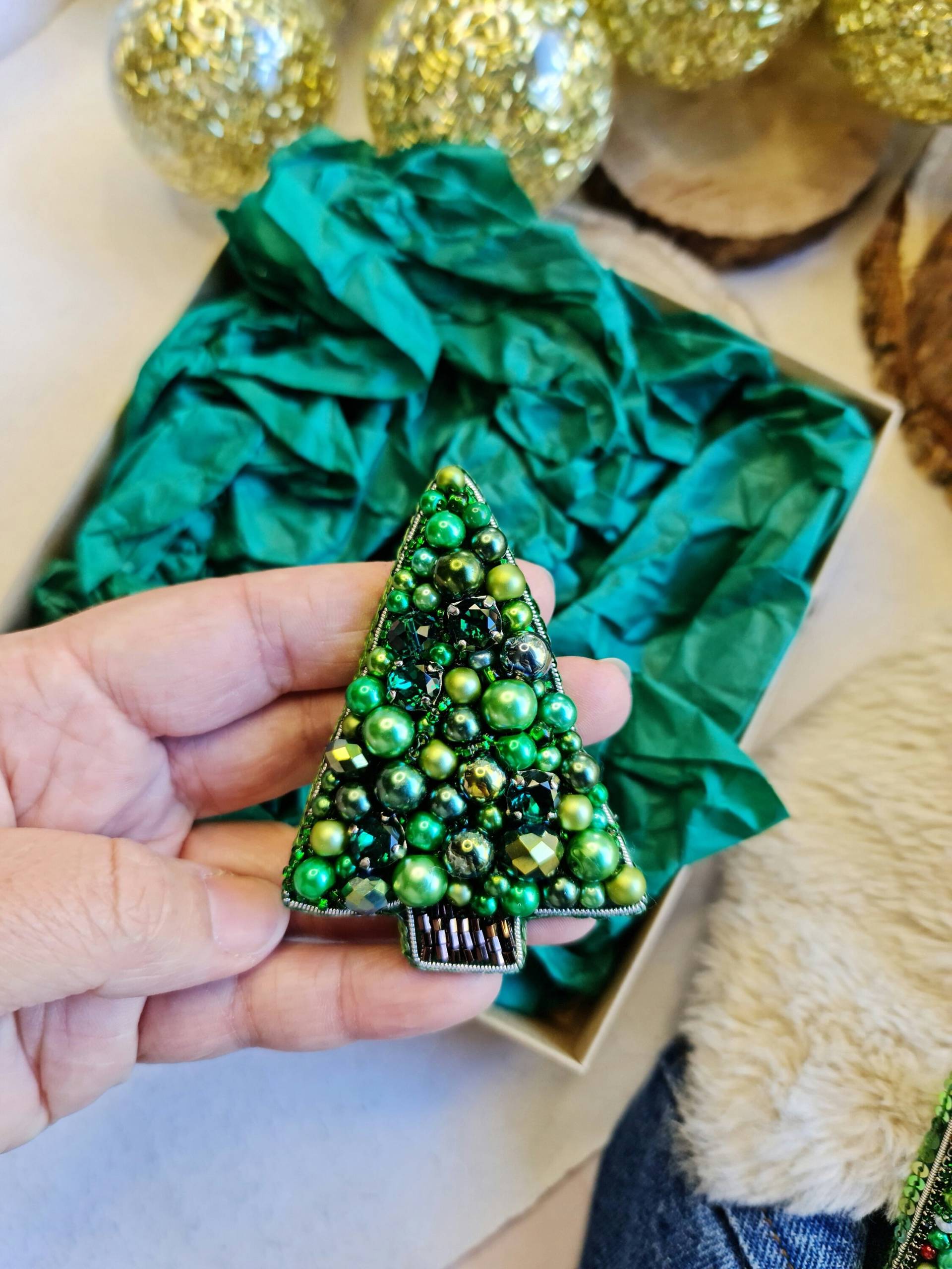 Weihnachtsbaum Brosche, Weihnachtsgeschenk von RdjewelryDesigns