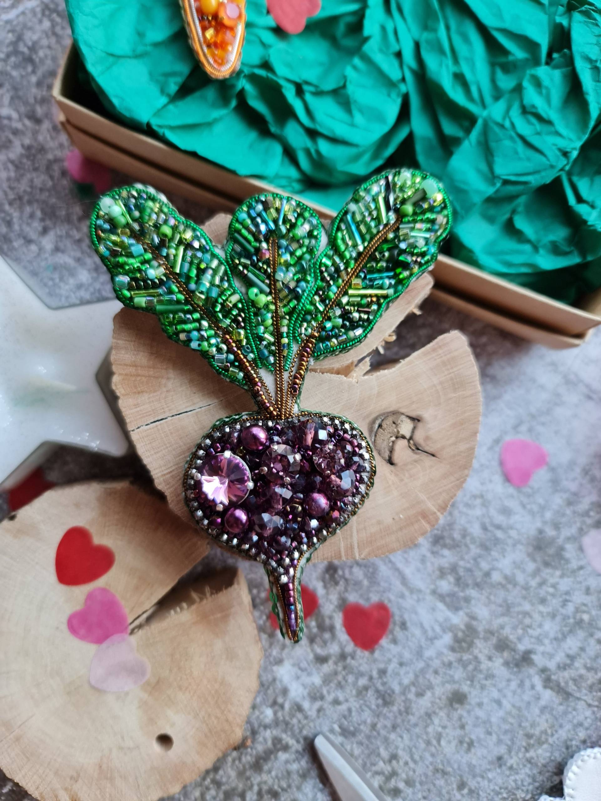 stickerei Natur Pin Brosche Für Frau von RdjewelryDesigns