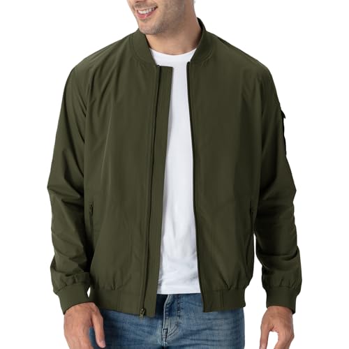 Rdruko Bomberjacke Herren Blouson jacke Übergangsjacke Leichte Fliegerjacke Herbst Male Freizeit Outdoor Jacken-Armeegrün L Rdruko Bomberjacke Herren Blouson jacke Übergangsjacke Leichte Fliegerjacke Herbst Male Freizeit Outdoor Jacken-Armeegrün L von Rdruko