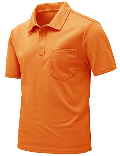 Rdruko Herren Poloshirts Kurzarm Schnell Trocken Outdoor Golf Sport Shirts mit Tasche von Rdruko