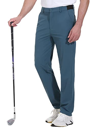 Rdruko Herren-Stretch-Golfhose, schnell trocknend, leicht, Freizeithose mit Taschen, Marineblau, 58 von Rdruko