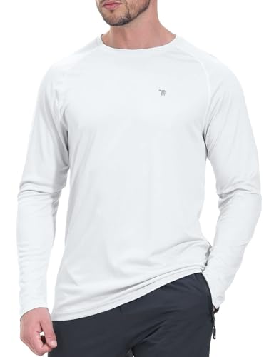Rdruko Langarmshirt T-Shirts für Herren UV Shirt Funktionsshirt Sonnenschutz Laufshirt Outdoor Rashguard Sportshirt Männer Sommer-Weiß S Rdruko Langarmshirt T-Shirts für Herren UV Shirt Funktionsshirt Sonnenschutz Laufshirt Outdoor Rashguard Sportshirt Männer Sommer-Weiß S von Rdruko