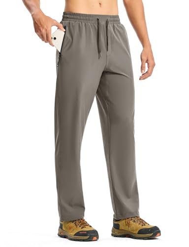 Rdruko Wanderhose Herren Outdoorhose Lang Sporthose Jogginghose Leicht Trainingshose Trekkinghose Sommer Freizeithose Stretch Männer-Stahlgrau XL von Rdruko