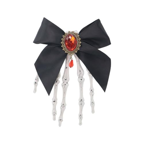 Rdxanc 1 x Halloween-Haarspange mit Skelett-Hand, lustiges Kostüm-Accessoire, leichtes Design für Partys und den Alltag von Rdxanc