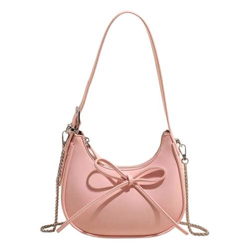 Rdxanc Damen-Umhängetasche, PU-Leder, Achseltasche, süße Schleifen, Unterarm-Geldbörse, Pendler, trendige Crossbody-Tasche für den Alltag von Rdxanc