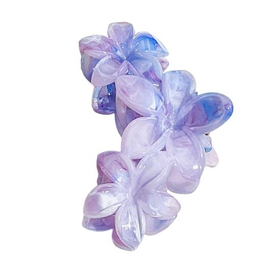 Rdxanc Frangipani-Haarklammer mit elegantem Marmor, mit mehrfarbigen Optionen, praktisches Harz-Haar-Accessoire für den täglichen Gebrauch von Rdxanc