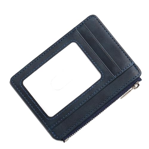 Rdxanc Geldbörse aus PU-Leder mit Reißverschluss, Kartenhalter mit transparentem Fenster für sicheren Schutz von Informationen und einfachen Zugriff von Rdxanc