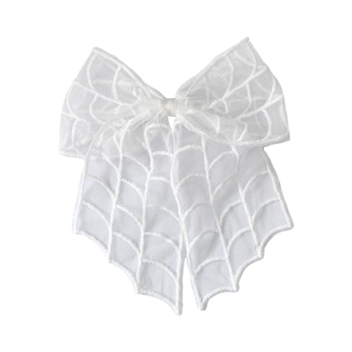 Rdxanc Halloween Fledermaus Haarspange Spitze Schleier Haarnadel für Frauen Cosplay Kostüm Zubehör mit Tüll Stickerei Schleife von Rdxanc