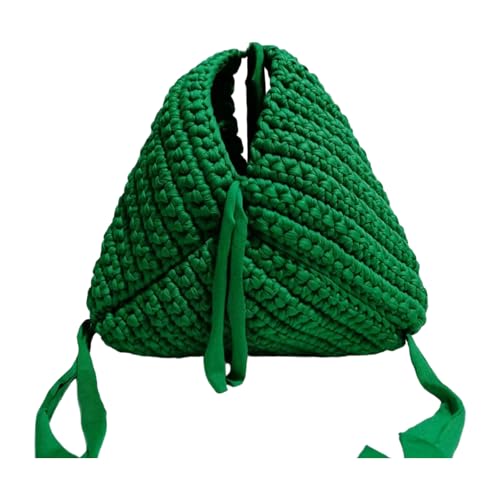 Rdxanc Handgewebte dreieckige Tasche in Bonbonfarben, Mehrzweck-Handtasche und Geldbörsen, praktisches Polyester, leichte Abendtasche, 1, as the picture shows von Rdxanc