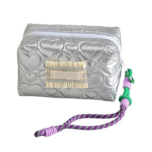 Rdxanc Kosmetiktasche mit schönen Schleifen, PU-Leder, große Kapazität, Kulturbeutel, Lippenstift, Aufbewahrungstasche, Kulturbeutel für Damen von Rdxanc