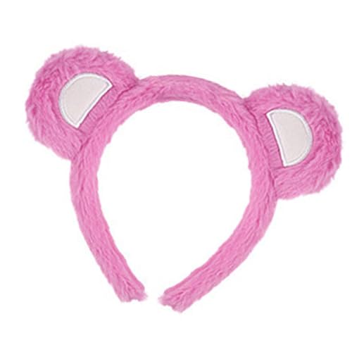 Rdxanc Pelzbär-Ohr-Stirnband mit verstellbarem Design für Kinder und Frauen, weiches Plüsch-Haar-Accessoire für den täglichen Gebrauch oder Partys von Rdxanc