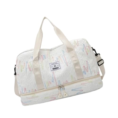 Rdxanc Turnbeutel mit Schuhfach Große Kapazität Reisetasche Fitness Tasche Stilvolle Umhängetasche Wochenendtasche Krankenhaustasche von Rdxanc