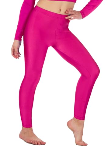 Re Tech UK - Mädchen Leggings - für Gymnastik, Tanzen & Ballett - glänzend - elastisch - Pink - 3-4 Jahre Re Tech UK - Mädchen Leggings - für Gymnastik, Tanzen & Ballett - glänzend - elastisch - Pink - 3-4 Jahre von Re Tech UK