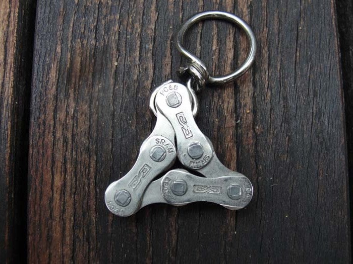 Fahrradkette Schlüsselanhänger Kleines Dreieck Fahrradkette Schlüsselanhänger Kleines Dreieck von ReBcycle