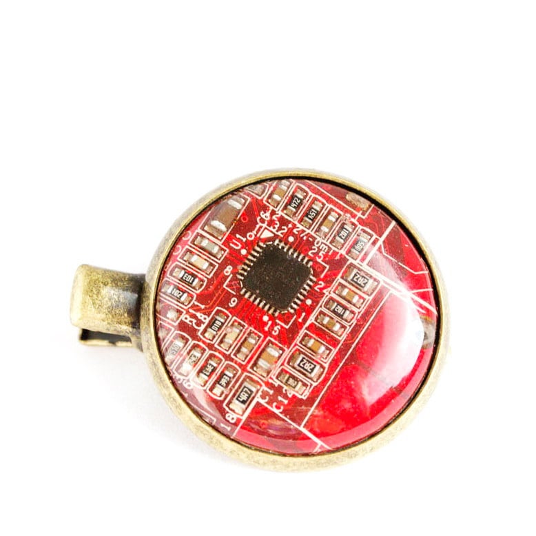 Geeky Haarspange - Platinen Bobby Pin Für Technikbegeisterte Frauen von ReComputing