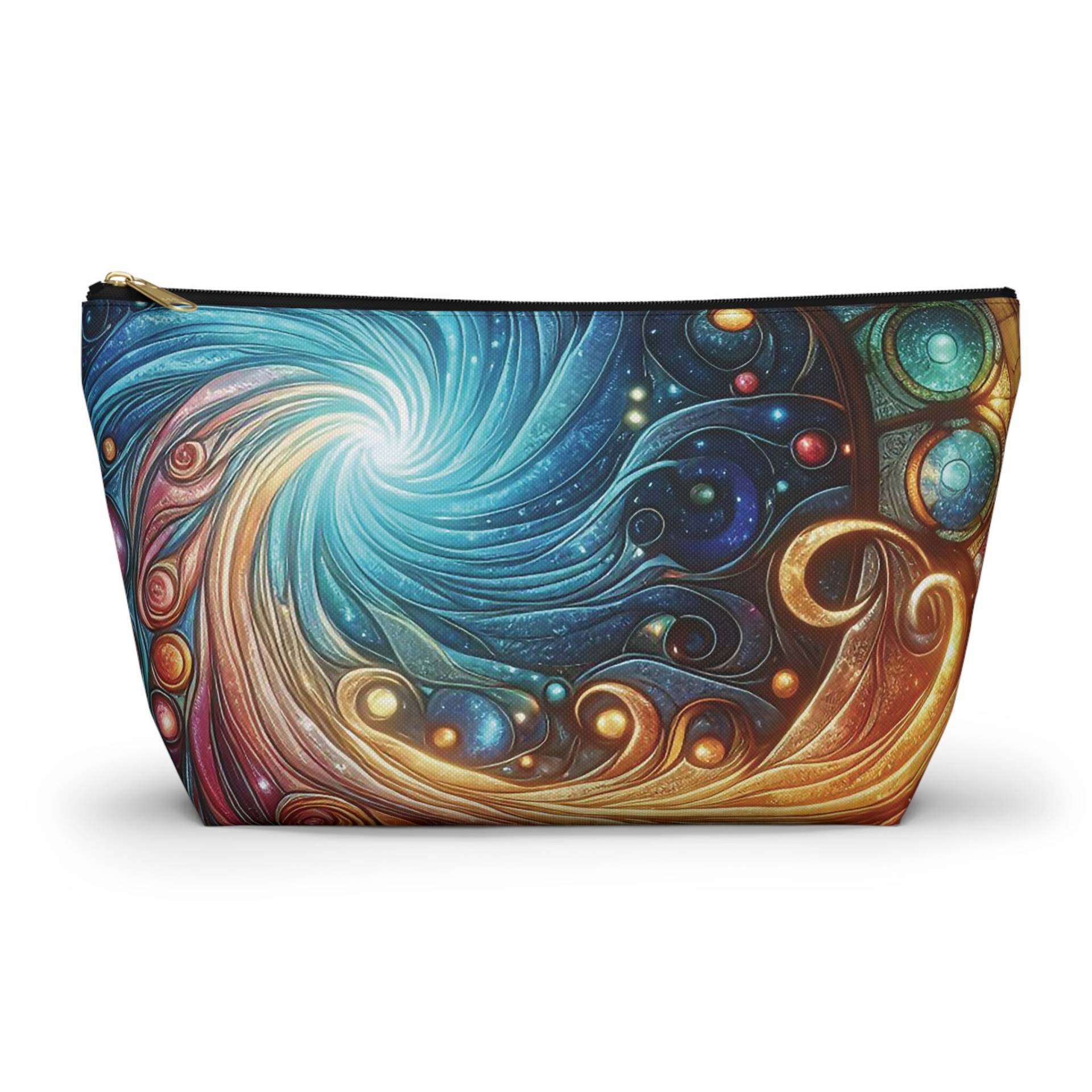 Accessory Pouch "Fire & Ice" Kosmetik Tasche Alternative Fantasy Darkwear Everyday Goth Gothic Dark Witch - T-Bottom By Redawn von ReDawnDesign