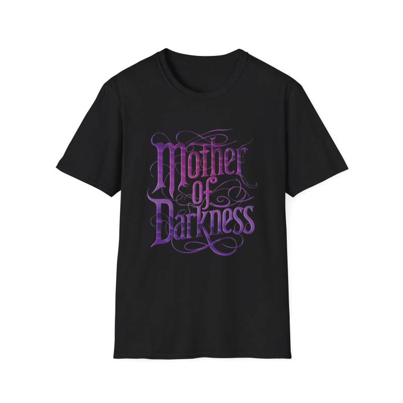 Eu| Softstyle T-Shirt "Mother Of Darkness" Alternative Text Quote Fantasy Darkwear Everyday Goth Gothic Dark Obscure Witch - By Redawn von ReDawnDesign