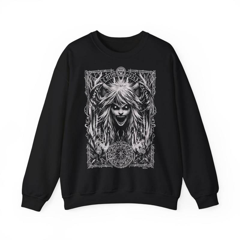 Eu| Sweatshirt "Caoine Of Banshee" Alternative Fantasy Darkwear Everyday Goth Gothic Dark Obscure Witch - Unisex By Redawn von ReDawnDesign