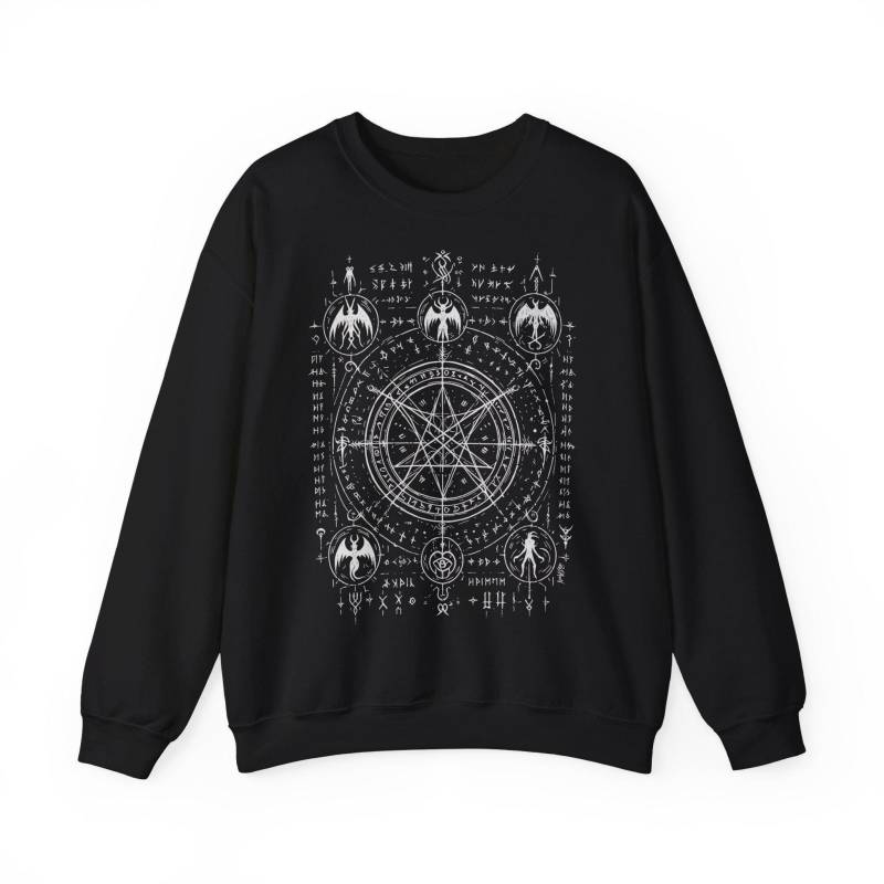 Eu| Sweatshirt - This Is "How To Summon A Demon" Alternative, Everyday Goth, Gothic, Fantasy, Magic Unisex Crewneck By Redawn von ReDawnDesign