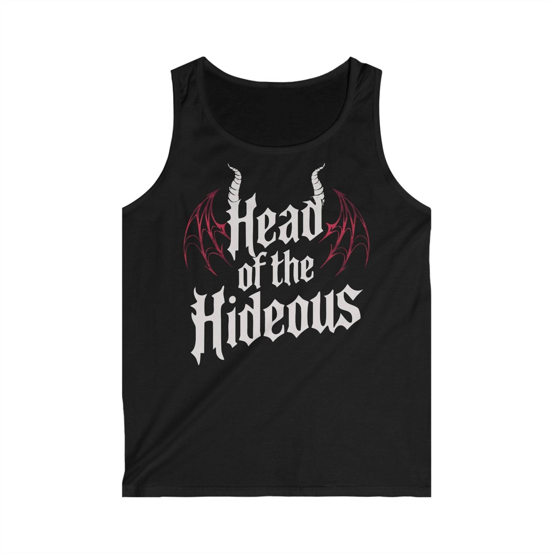 Uk| Tank Top "Head Of The Hideous" Alternative Text Quote Fantasy Darkwear Everyday Goth Gothic Dark Obscure Witch - By Redawn von ReDawnDesign