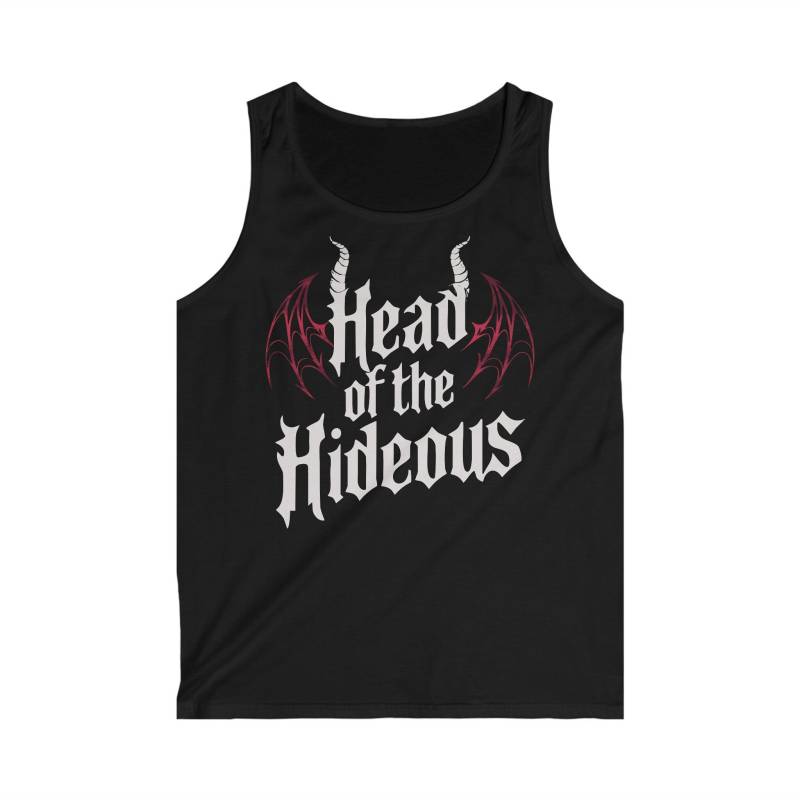 Uk| Tank Top "Head Of The Hideous" Alternative Text Quote Fantasy Darkwear Everyday Goth Gothic Dark Obscure Witch - By Redawn von ReDawnDesign